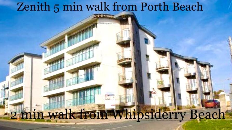 Seaview, Luxury Apartment, 2 Min Walk To Porth Beach نيوكويي المظهر الخارجي الصورة